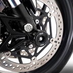Fork Protectors for the Triumph Daytona 675 '13-, Daytona 660 '24-, Street Triple RX '15-, Street Triple R/RS 765 '17-/ Street Triple S 765 '17- '20, Street Triple 765 RX '26-,  Daytona Moto2™ 765 '20- '24, Trident 660 '21- ,Tiger Sport 800 '25- & Ti