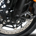 Fork Protectors for Triumph Street Triple R / RS 765 '17-, Street Triple S 765  '17-'20, Daytona 660 '24-, Trident 660 '21-, Tiger Sport 800 '25-,Street Triple 765 RX '26- & & Daytona Moto2™ 765 '20- '24 (small bobbin)