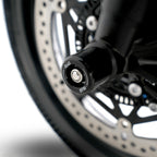 Fork Protectors for Triumph Street Triple R / RS 765 '17-, Street Triple S 765  '17-'20, Daytona 660 '24-, Trident 660 '21-, Tiger Sport 800 '25-,Street Triple 765 RX '26- & & Daytona Moto2™ 765 '20- '24 (small bobbin)