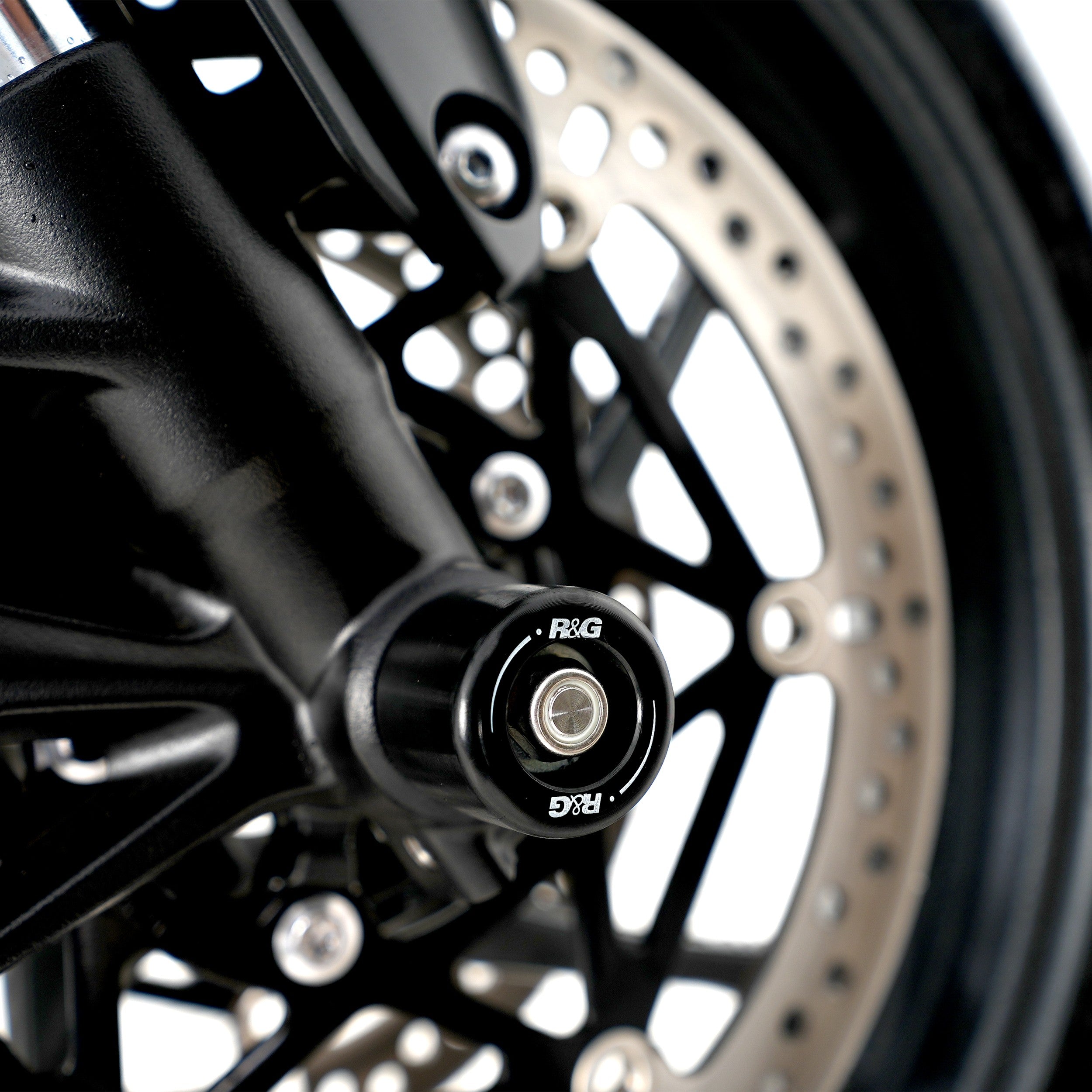 Fork Protectors for Triumph Street Triple R / RS 765 '17-, Street Triple S 765  '17-'20, Daytona 660 '24-, Trident 660 '21-, Tiger Sport 800 '25-,Street Triple 765 RX '26- & & Daytona Moto2™ 765 '20- '24 (small bobbin)