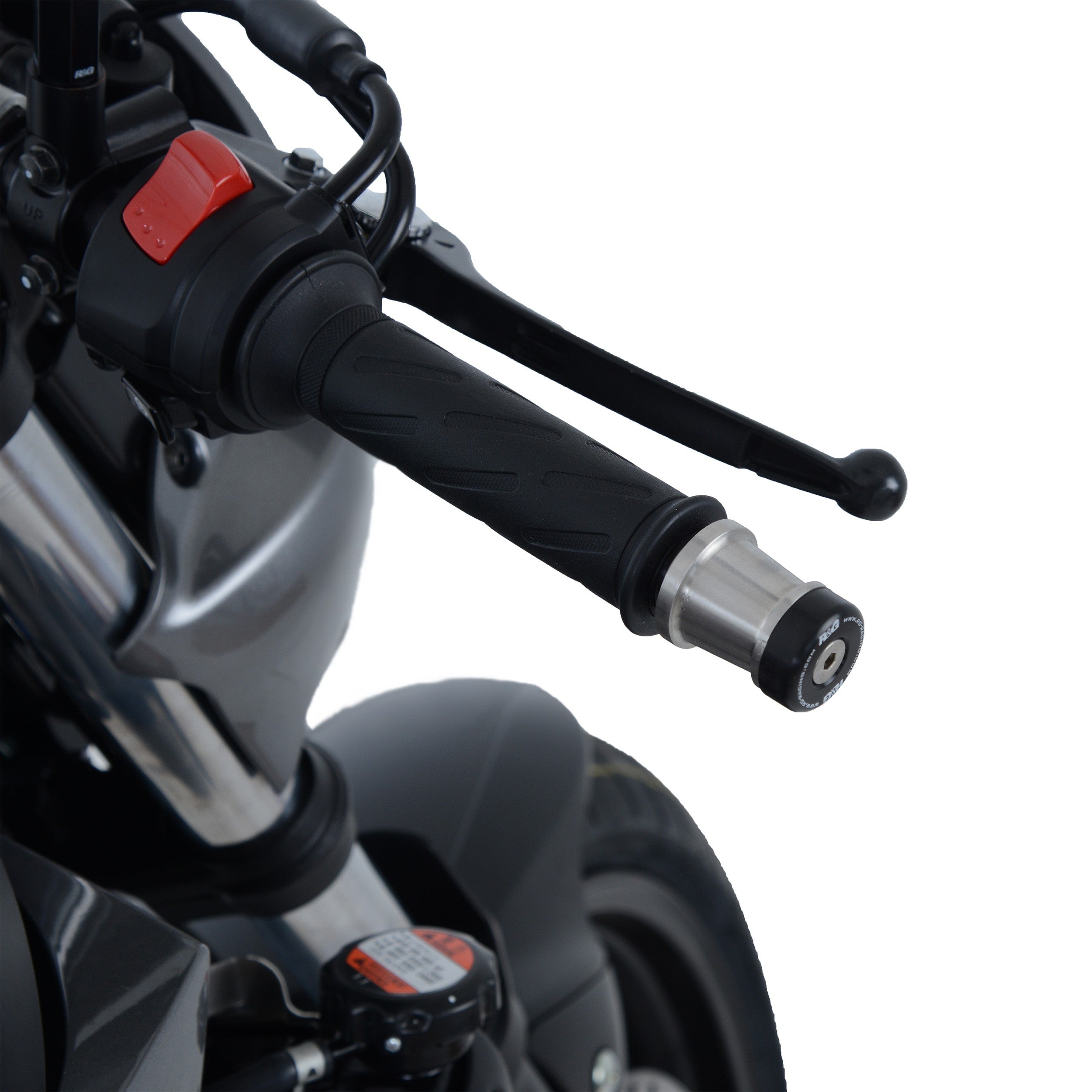 Bar End Sliders for the Suzuki GSX-R600, GSX-R750 and GSX-R1000, GSX-S1000, SV650, SV650X and Gladius 650 models. Secondary image