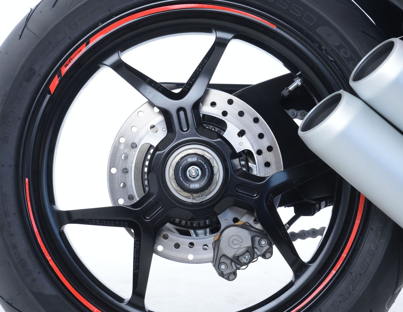 Swingarm Protectors for the Norton V4SV '22- '24/V4CR '23- '24, Ducati Multistrada 1200 '10-'15, Multistrada 1260S '18- and Ducati Supersport (S) '17-'20, Supersport 950 S '21-, Panigale V2 '20- '24 & Streetfighter V2 '22- '24 models
