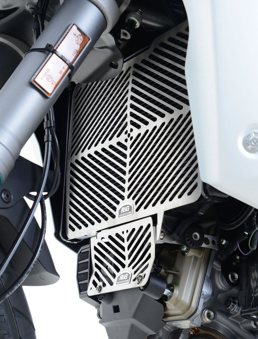Stainless Steel Radiator Guard for the Ducati Multistrada V2(S) '22- '24, Ducati Multistrada 1200/S '15- and Multistrada 1260 '18-models