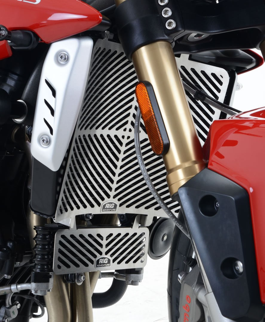 Stainless Steel Radiator Guards for the Triumph Speed Triple S  and R '16- & Speed Triple RS '18-'20