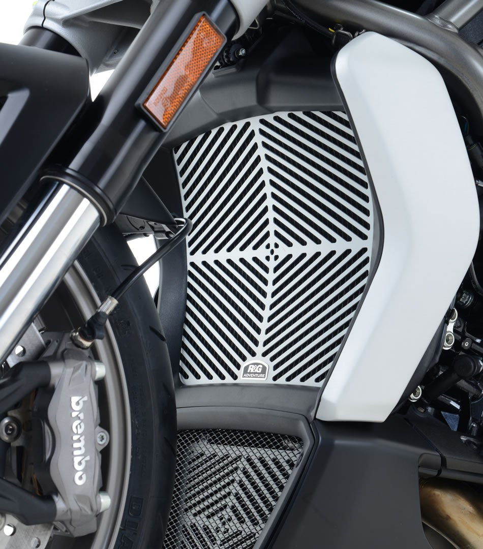 Brushed Aluminium Radiator Guard for the Ducati X-Diavel '16-