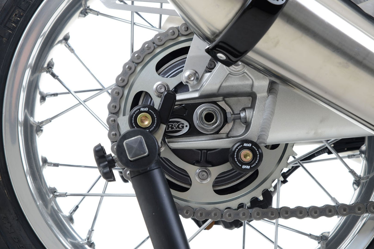 Offset Cotton Reels for Triumph Street Twin '16-, Thruxton 1200 / R '16-, Speed Twin 1200 '19-'21, Scrambler 1200 XC/XE '19-, Scrambler 900 '23- & Speed Twin 900 '22- '24