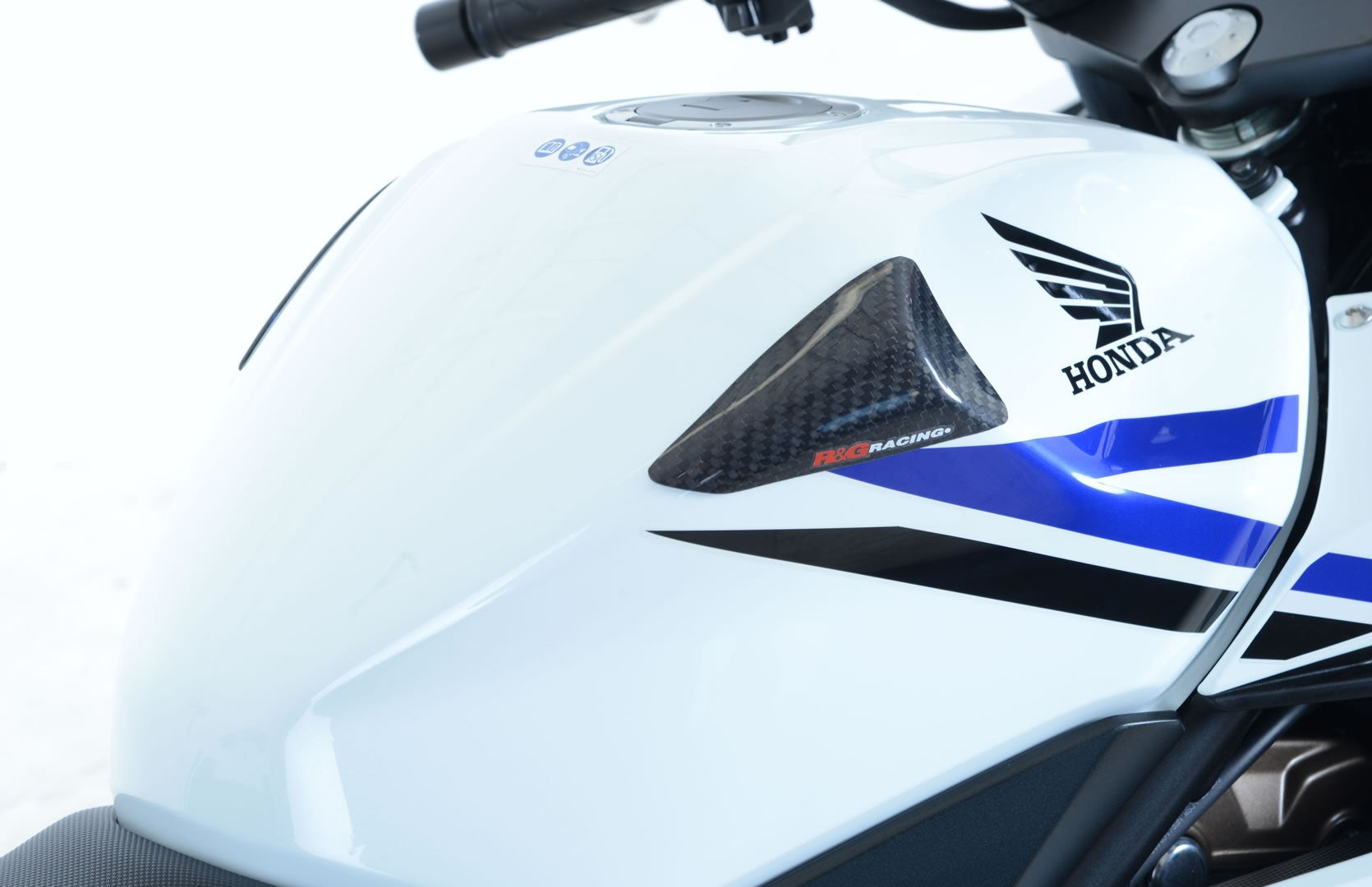 Carbon Fibre Tank Sliders for Honda CBR500R '16-