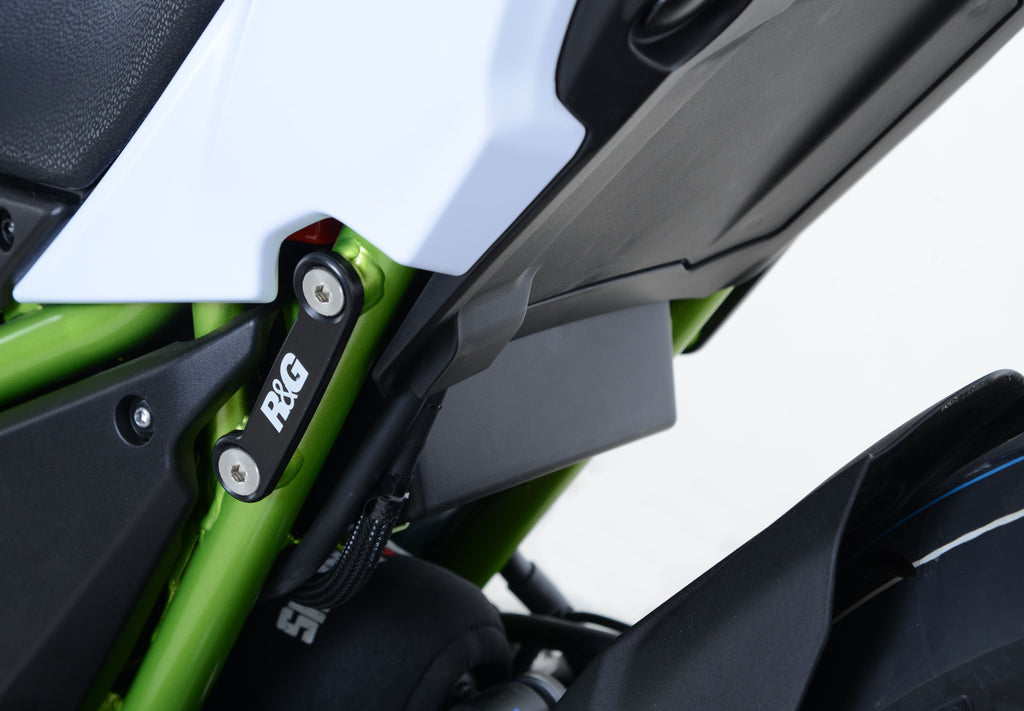 Rear Foot Rest Blanking Plates for Kawasaki Z650 '17- &  Ninja 650 '17- '24