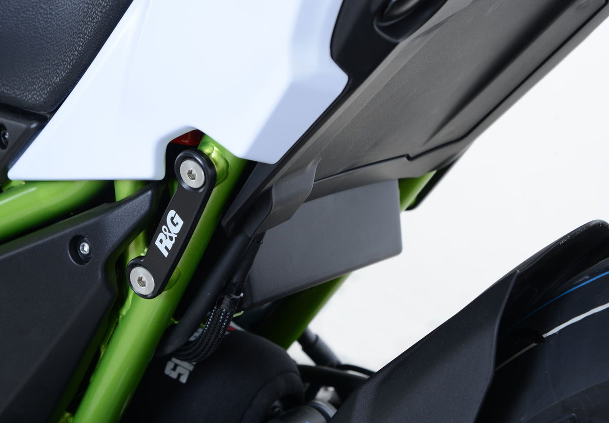 Rear Foot Rest Blanking Plates for Kawasaki Z650 '17- &  Ninja 650 '17- '24