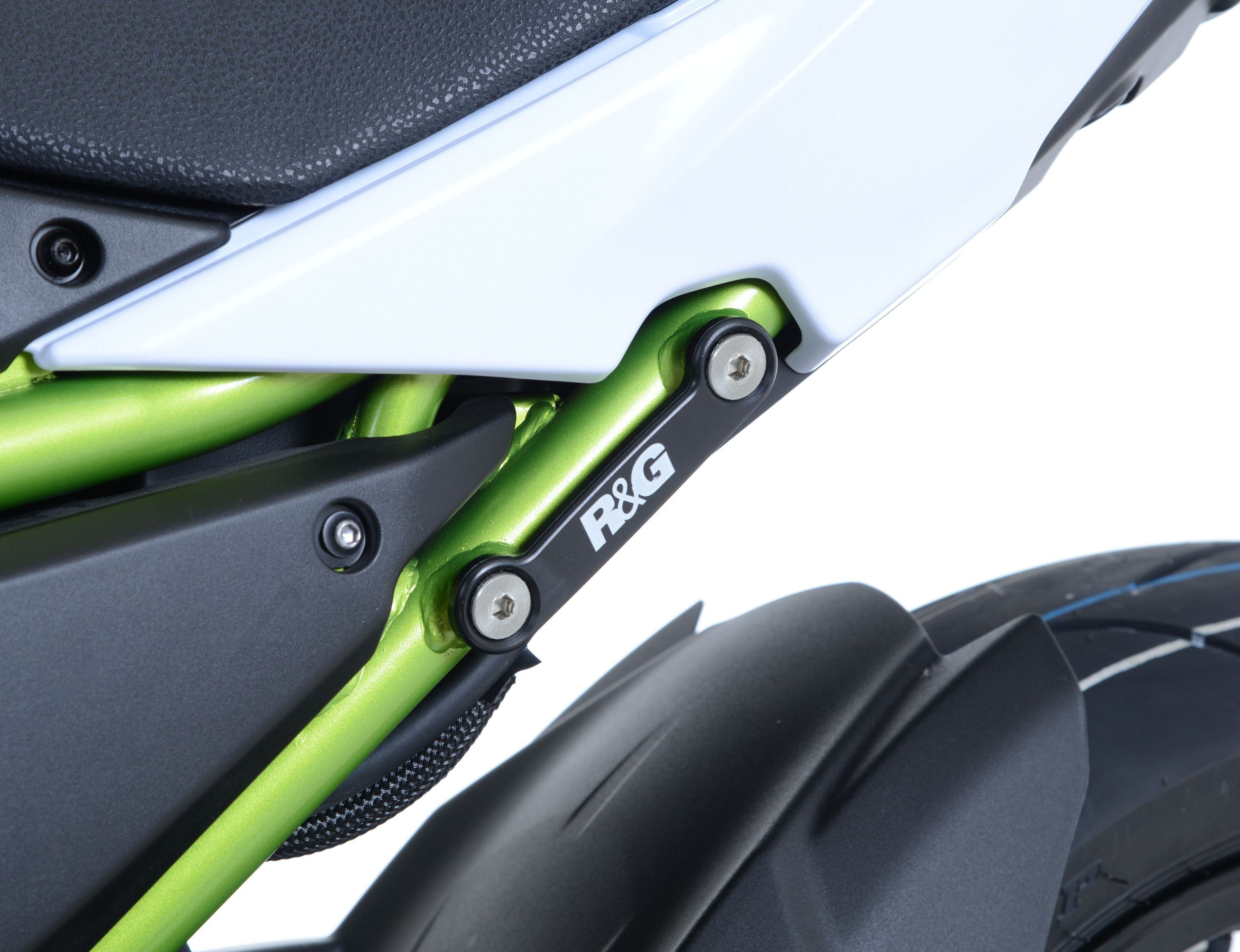 Rear Foot Rest Blanking Plates for Kawasaki Z650 '17- &  Ninja 650 '17- '24