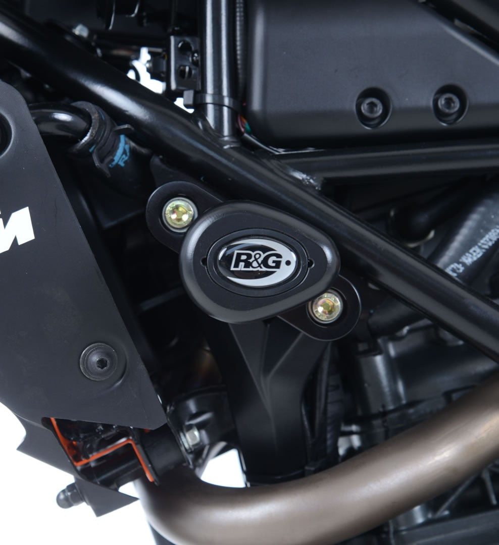Crash Protectors - Aero Style  for KTM 125 Duke ('11-'23), 200 Duke ('12-), 250 Duke ('17-) and 390 Duke ('13-'23)