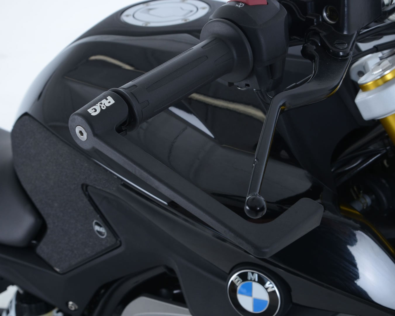 Moulded Lever Guard for BMW G310R / GS '17-25, G310RR '22-25 & TVS Apache RR 310 '21-25. Secondary image