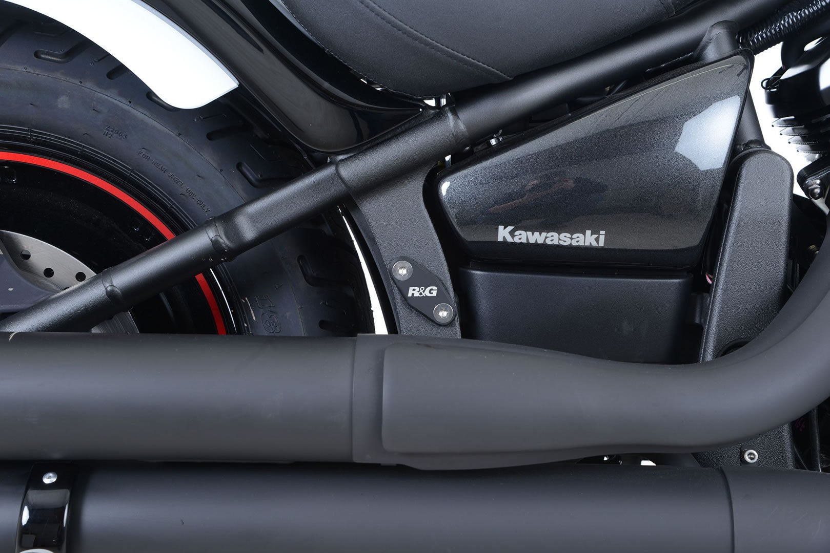 Rear Foot Rest Blanking Plates for Kawasaki Vulcan VN900 Custom '07- VN900 Classic '06- and VN900 Classic LT '11-