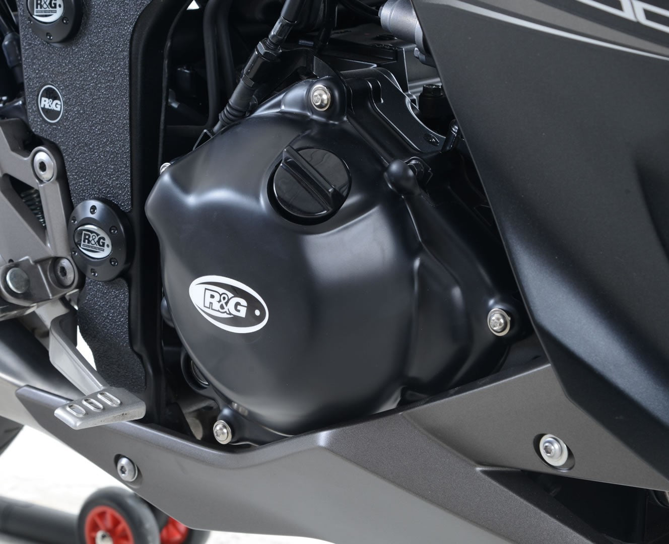 Engine Case Cover Kit (2pc) For Kawasaki Ninja 300 '13- , Ninja 250 ('13- '17),  Z250 '13-'18 and Z300 models