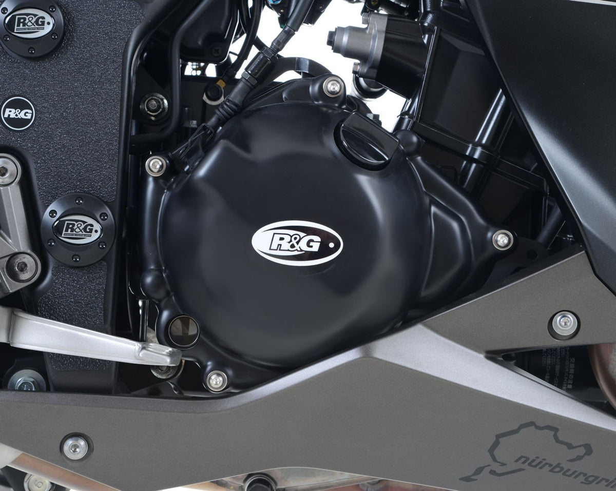 Engine Case Cover Kit (2pc) For Kawasaki Ninja 300 '13- , Ninja 250 ('13- '17),  Z250 '13-'18 and Z300 models