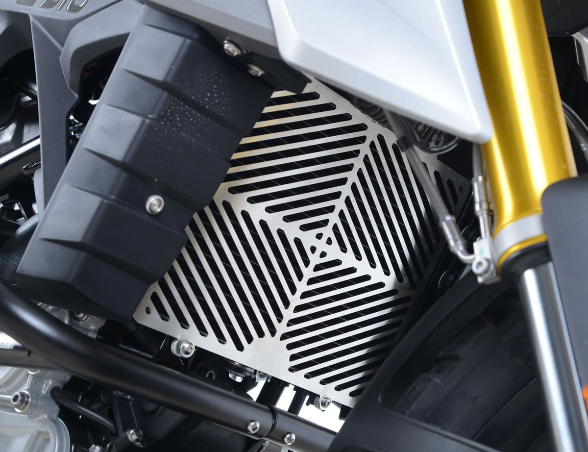 Stainless Steel Radiator Guard for the BMW G310R '17-25 & G310GS '17-25 models