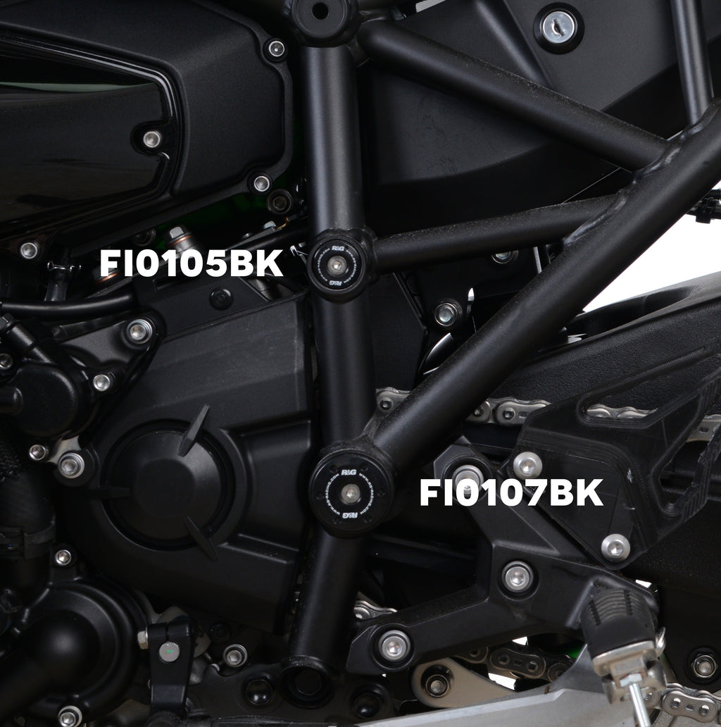 Frame Plug for Kawasaki Ninja H2(R) '15-, Ninja H2 SX '18- '24 (RHS, Lower) & Moto Guzzi V100 '23-, Stelvio '24- (LHS Only).
