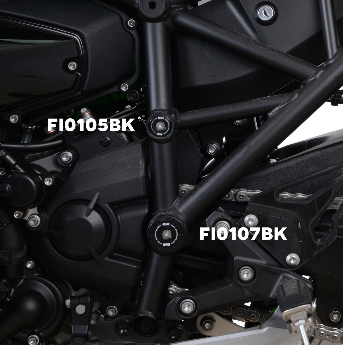Frame Plug for Kawasaki Ninja H2(R) '15- '24  & Ninja H2 SX '18- '24 (LHS, Lower)