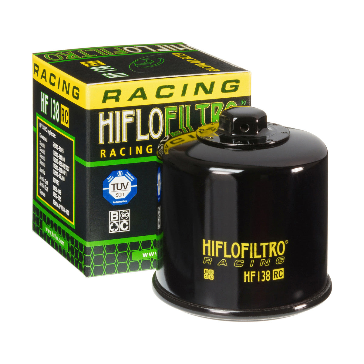 Hiflofiltro HF138RC Oil Filter - Aprilia, Cagiva, Kawasaki Main image