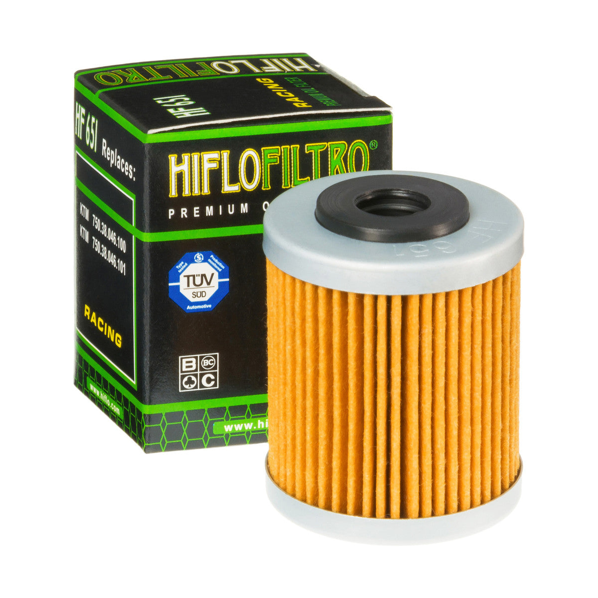 Hiflofiltro HF651 Oil Filter Main image