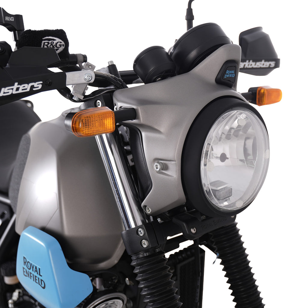 Headlight Shield for multiple Yamaha Models, Kawasaki Vulcan VN900 Custom '06-'16, BMW R12 NineT '24-,Triumph Speed Twin 1200 '24- & Royal Enfield Himalayan 450 '24-/Guerrilla 450 '24-,Scram 411 22'-