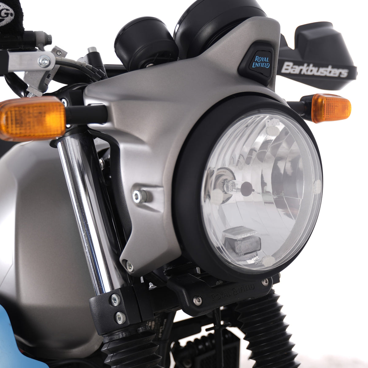 Headlight Shield for multiple Yamaha Models, Kawasaki Vulcan VN900 Custom '06-'16, BMW R12 NineT '24-,Triumph Speed Twin 1200 '24- & Royal Enfield Himalayan 450 '24-/Guerrilla 450 '24-,Scram 411 22'-