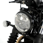 Headlight Shield for Indian FTR1200 (S) '19-25, Scout Bobber '20- & Triumph Scrambler 1200 XC/XE '19-, Bonneville bobber '21-25