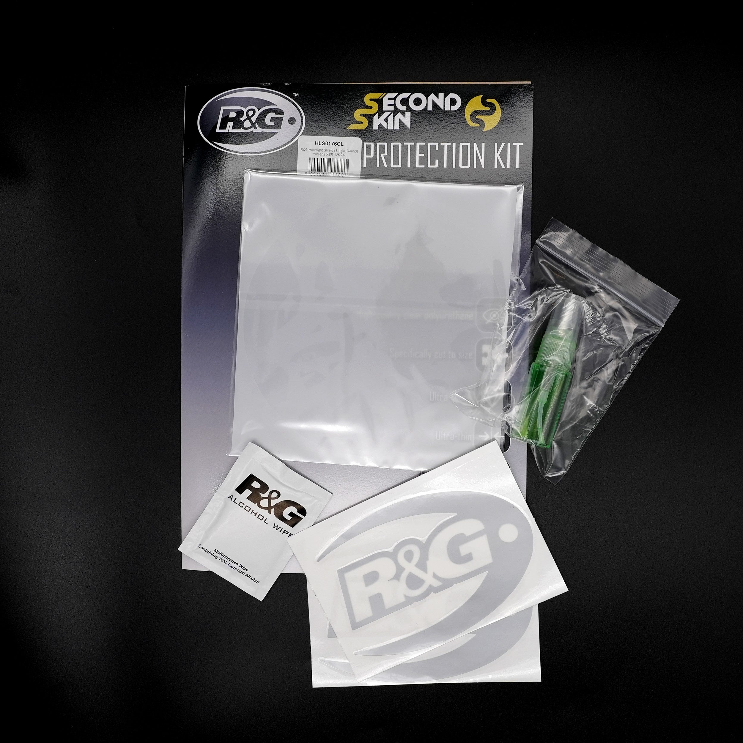 Headlight Shields for multiple Yamaha models, Kawasaki Vulcan VN900 Custom '06-'16, Honda GB350S '25-, Triumph Speed Twin 1200 '24-, Speed 400 '24-, Scrambler 400X '24- & Norton Commando 961 Sport '23-(Single, Round, Second Skin Type).