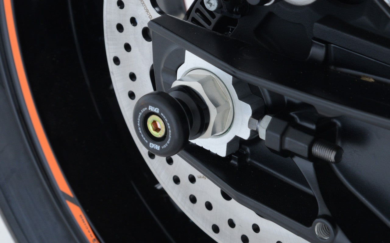 Spindle Sliders for KTM 790 Duke '18-, 790 Adventure '19-, KTM 890 Adventure '20-'22, 890 Duke R '20- '24, 1290 Super Adventure (R) '21- '24, 890 SMT '23- '24 & CFMoto 800NK '23- Main image