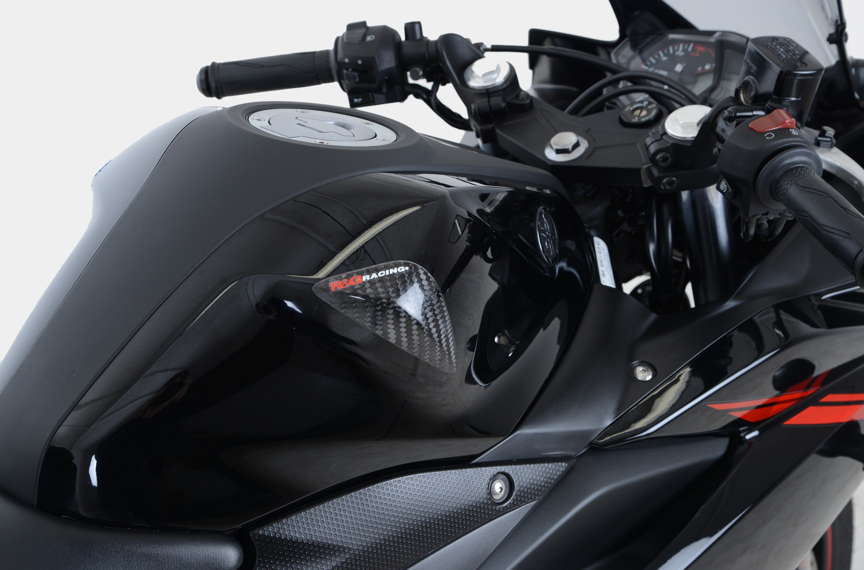 R&G Carbon Tank Sliders for Yamaha R25 '14-'18 and R3 '15-'18