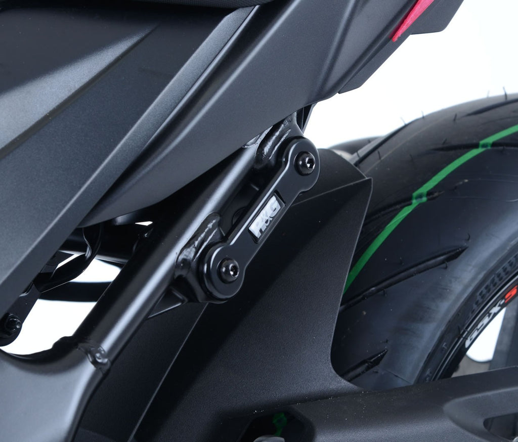 Rear Foot Rest Blanking Plates for Suzuki GSR750 ('11-), GSX-S750 '17- '24 and GSX250R '17-models.