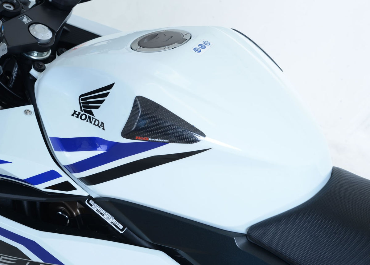 Carbon Fibre Tank Sliders for Honda CBR500R '16- Main image