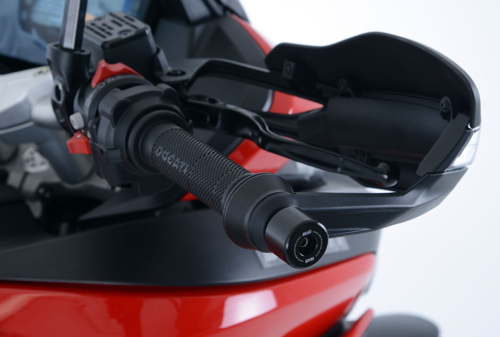 Bar End Sliders for the Ducati DesertX '22-25, Multistrada 950 '17- '21/ 950S '19- '20, Hypermotard 950 '19-25 & Hypermotard 950 SP/RVE '21-25. Main image