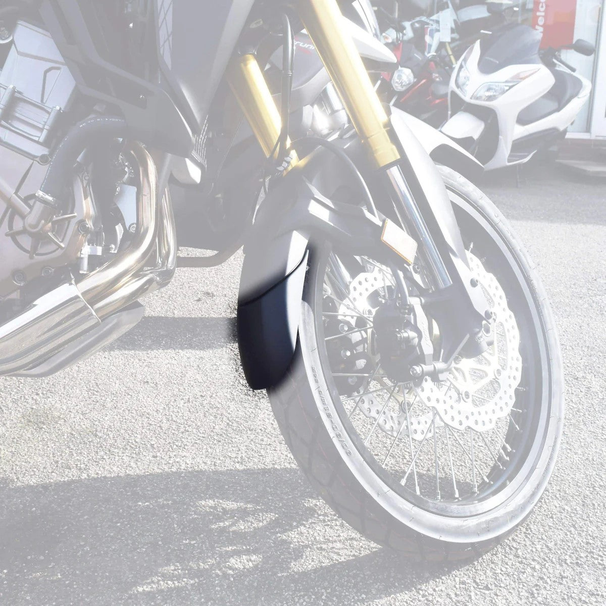 R&G Fender Extender for Honda XL 750 Transalp '23-, CRF 1000 L Africa Twin '16-'19, CRF 1000 L Africa Twin Adventure Sports '18-'19, CRF 1100 L Africa Twin '20- & CRF 1100 L Africa Twin Adventure Sports '20-'23.