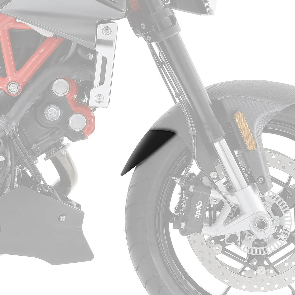 R&G Fender Extender for Aprilia Caponord 1200 '13-'17, RSV4 R '11-'14, RSV4 RF '15-'20, RSV4 RR '15-'20, Shiver 900 '17-'20, Tuono V4 1100 Factory '15-'20, V4 1100 RR '15-'20 & Tuono V4R '11-'14. Main image
