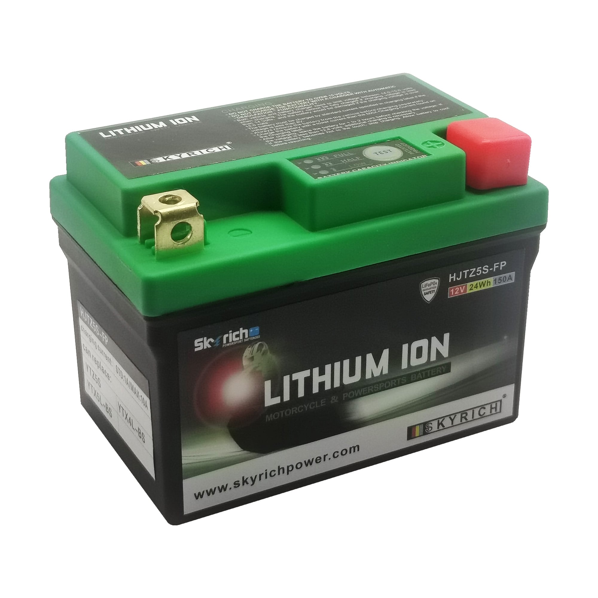 SkyRich Lithium Ion Battery HJTZ5S-FP — Honda, Yamaha, Husqvarna, KTM, Kawasaki, Derbi Main image