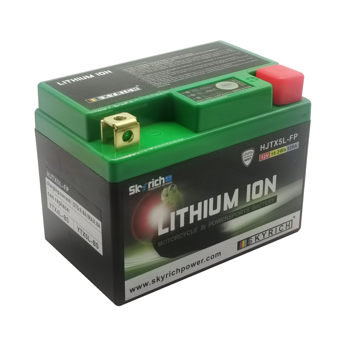 SkyRich Lithium Ion Battery HJTX5L-FP — Kawasaki, Suzuki Main image