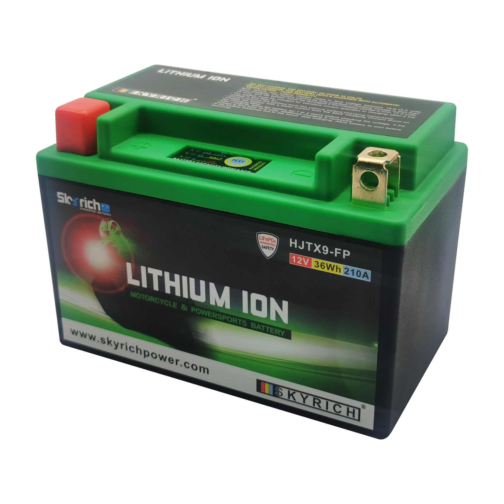 SkyRich Lithium Ion Battery HJTX9-FP — KTM, BMW Secondary image