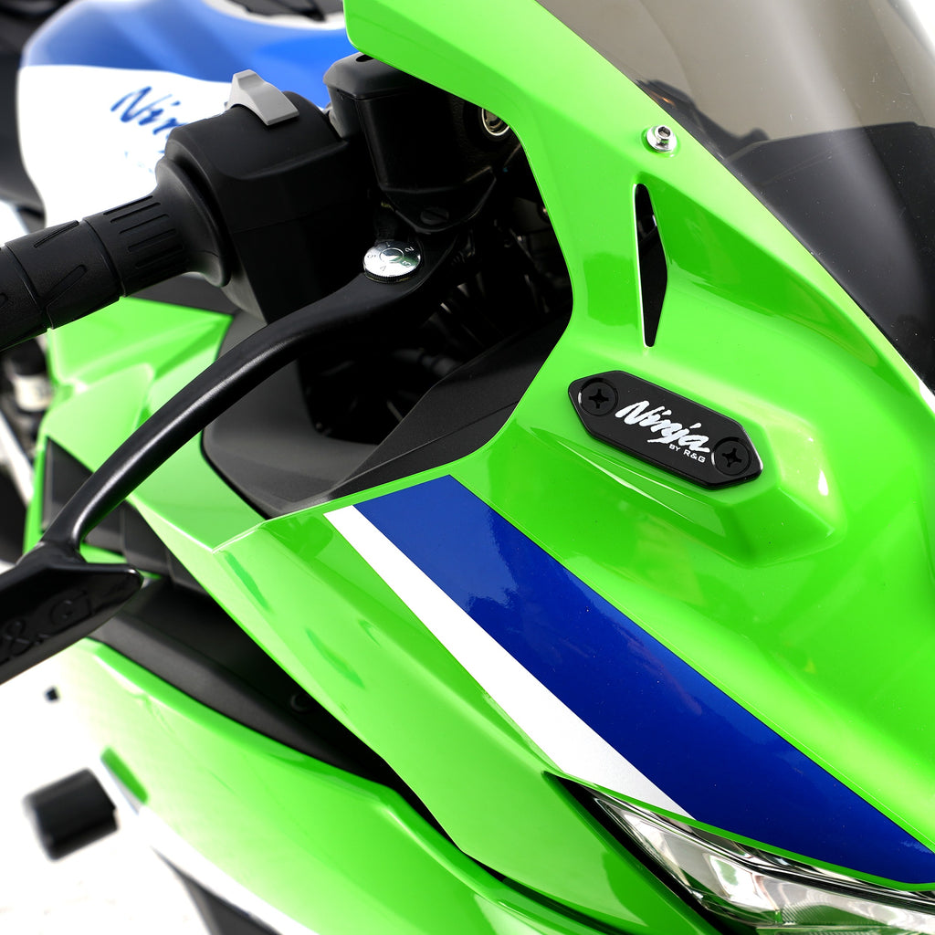 Mirror Blanking Plates for Kawasaki Ninja 7 Hybrid/HEV '24-, Ninja 300/250 '13-, Ninja 400 '18-, Ninja 125 '19-, ZX6R 636 '13-, ZX-25R '20- & ZX-4R(R) (SE) '23-