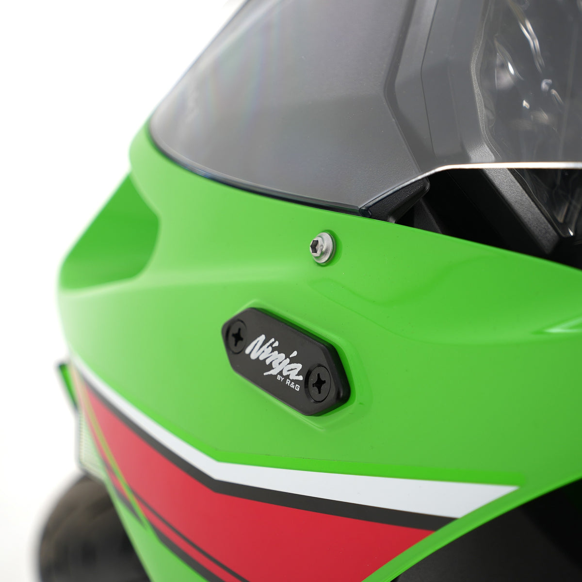 Mirror Blanking Plates for Kawasaki Ninja 7 Hybrid/HEV '24-, Ninja 300/250 '13-, Ninja 400 '18-, Ninja 125 '19-, ZX6R 636 '13-, ZX-25R '20- & ZX-4R(R) (SE) '23-