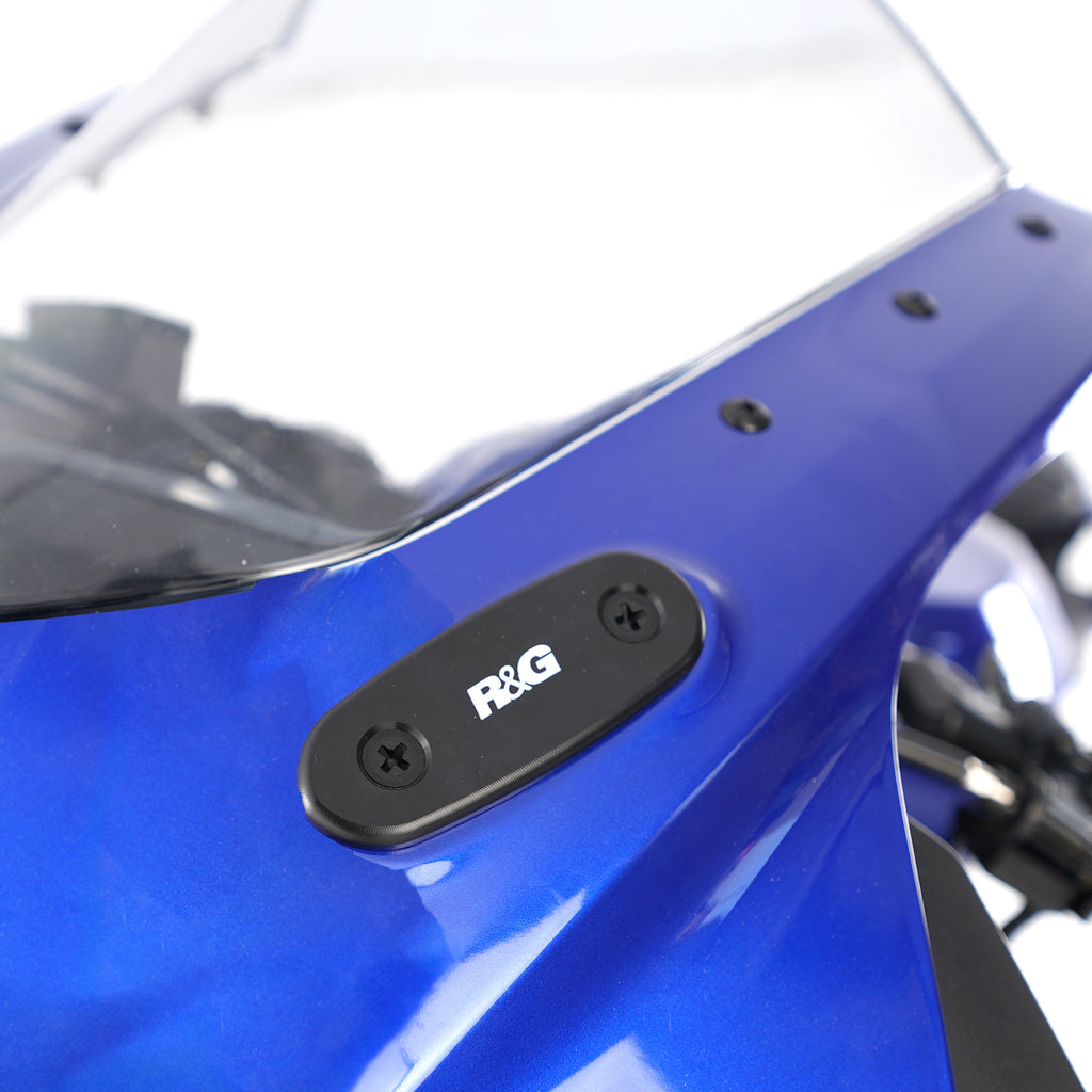 Mirror Blanking Plates for Yamaha YZF-R125 '19-, YZF-R25 '19- & YZF-R3 '19-