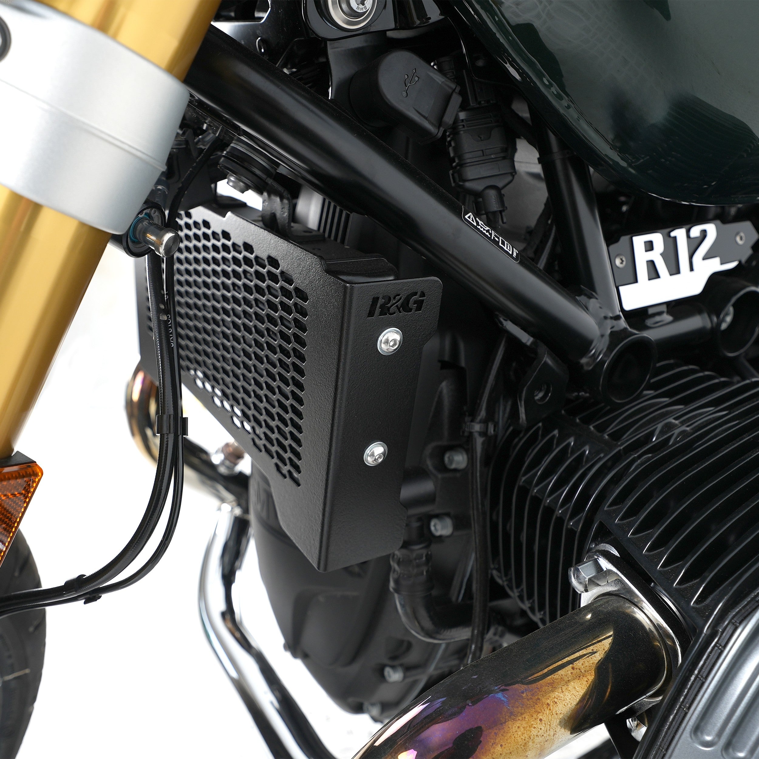 Oil Cooler Guard for BMW R12 nineT '24- Secondary image