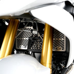 Stainless Steel Radiator Guard for the BMW R1200R/RS '15-'18, R1250R (RS) '19-25 & R1250RS SE '24-25.