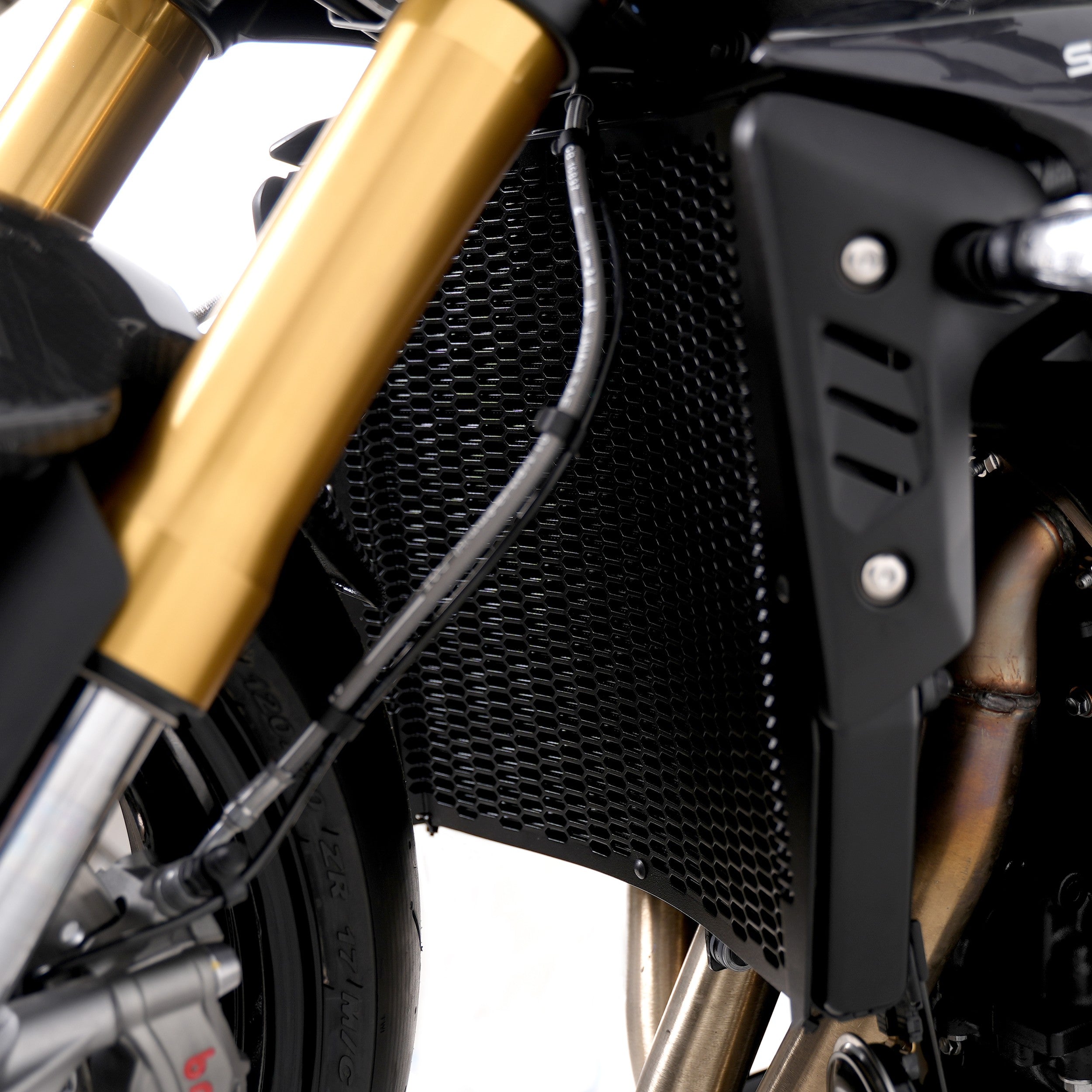 PRO Radiator Guard for Triumph Street Triple 765RS/Street Triple 765R / Street Triple 765 Moto2 '23- / Speed Triple 1200RR '22- / Speed Triple 1200RS '21- /Speed Triple 1200RX '25- &  Street Triple 765 RX '26-