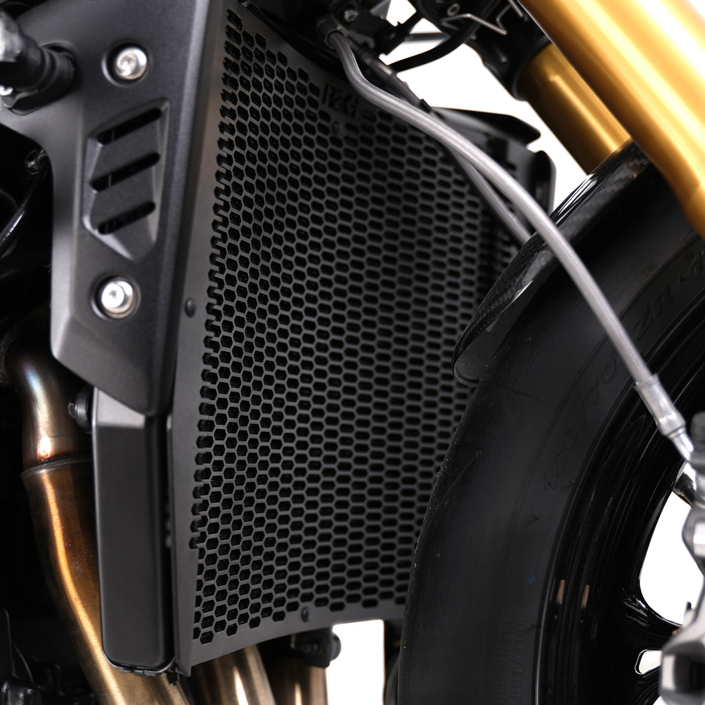 PRO Radiator Guard for Triumph Street Triple 765RS/Street Triple 765R / Street Triple 765 Moto2 '23- / Speed Triple 1200RR '22- / Speed Triple 1200RS '21- /Speed Triple 1200RX '25- &  Street Triple 765 RX '26-