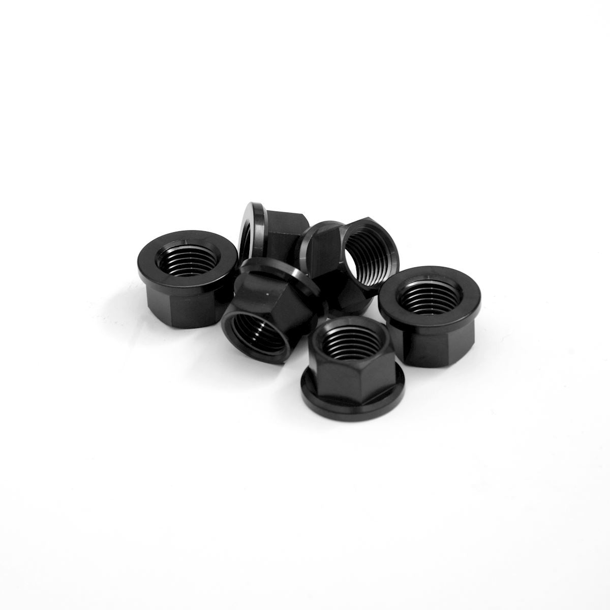 Titanium Sprocket Nuts M8x1.25 (6-piece set)