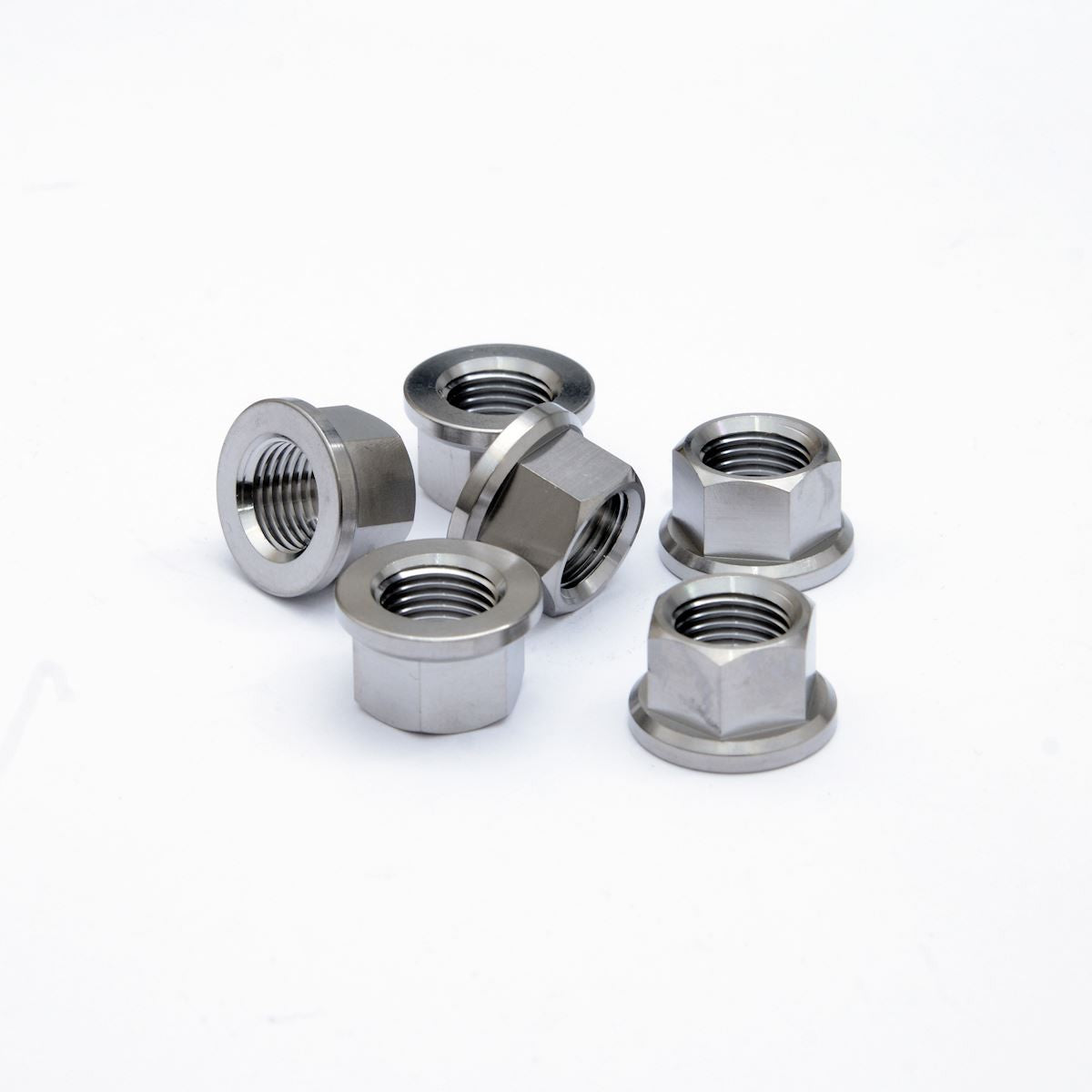 Titanium Sprocket Nuts M8x1.25 (6-piece set)