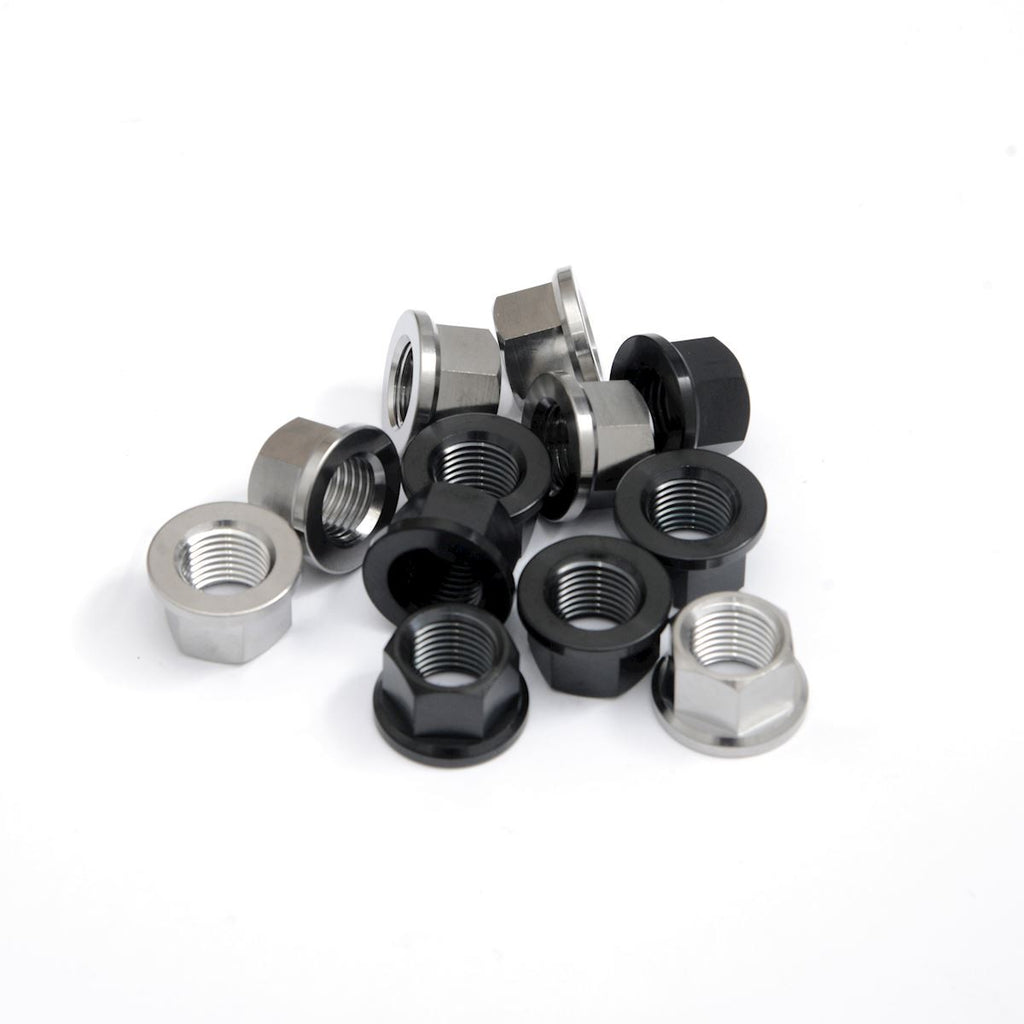 Titanium Sprocket Nuts M8x1.25 (6-piece set)