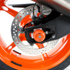 Swingarm Protectors for the KTM 790 Duke '18-, 790 Adventure '19-, 890 Duke R '20- '24, 890 Adventure '20-'22, 1290 Super Adventure (R) '21- '24 & 890 SMT '23- '24, CFMoto 800MT Sport / Touring / Explore '22-& 800NK '23-