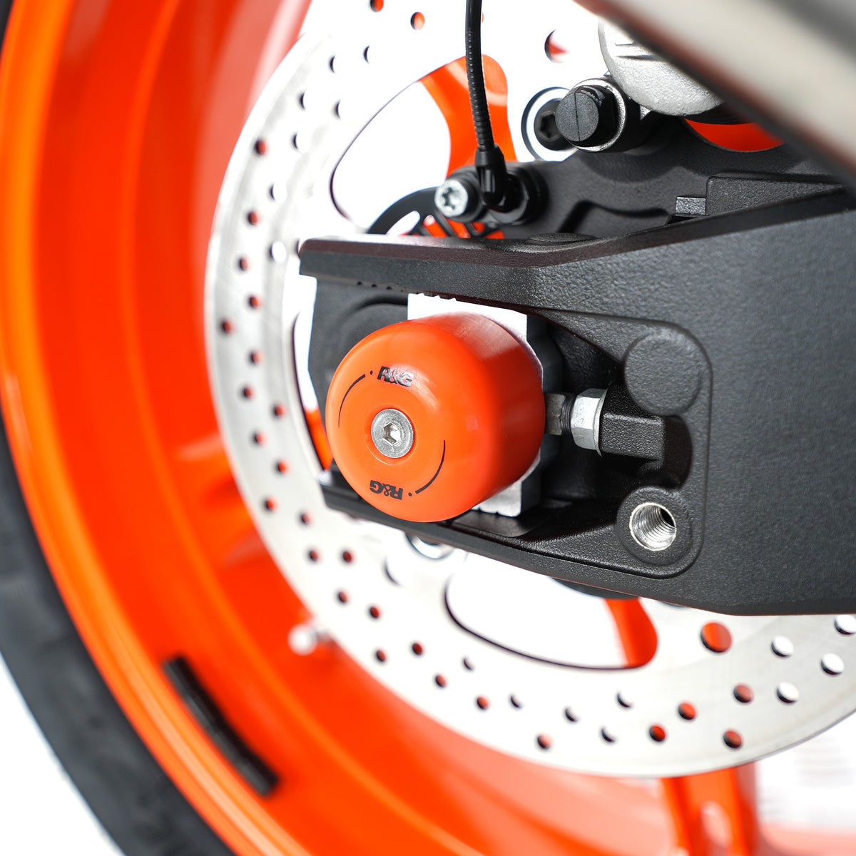 Swingarm Protectors for the KTM 790 Duke '18-, 790 Adventure '19-, 890 Duke R '20- '24, 890 Adventure '20-'22, 1290 Super Adventure (R) '21- '24 & 890 SMT '23- '24, CFMoto 800MT Sport / Touring / Explore '22-& 800NK '23-